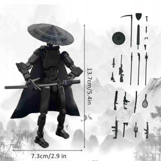 3. generácia Luckys 13 Figure Hračky Dummys 3D Tlačené Pohyblivé Shapeshift Robot Akčné Figuras